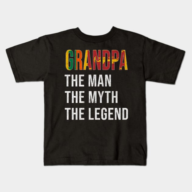 Grand Father Sri Lankan Grandpa The Man The Myth The Legend - Gift for Sri Lankan Dad With Roots From  Sri Lanka Kids T-Shirt by Country Flags